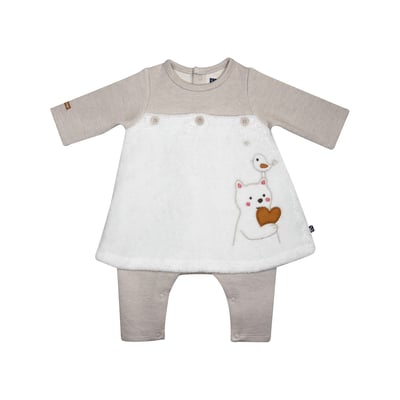 Combirobe maxine maille naissance SUCRE D'ORGE