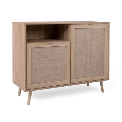 Buffet 2 portes 1 niche L101 cm - Impression Rotin - BALI CALICOSY