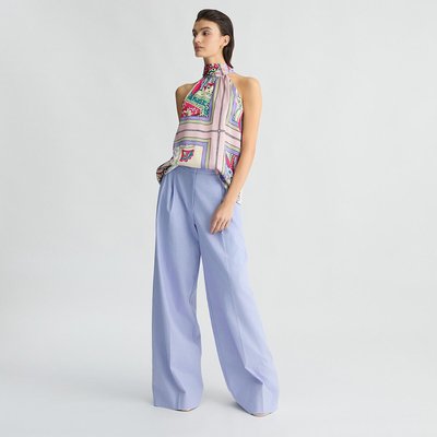 Pantalon palazzo en lin et coton LIU JO