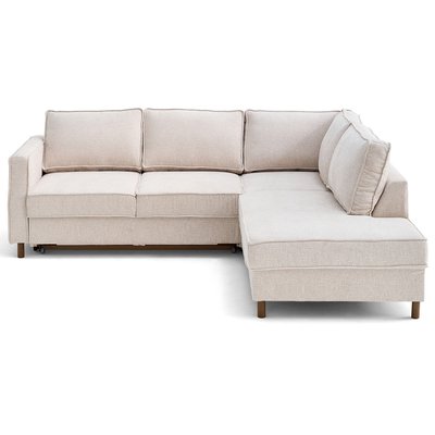 Canapé d'Angle Convertible en Tissu velours relief 5 places - JAKE LISA DESIGN