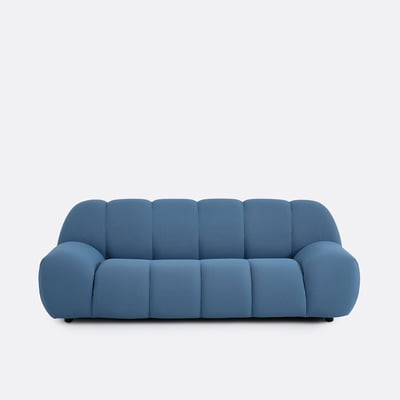 Canapé droit, 3 places, en tissu matelassé, NURIA LA REDOUTE INTERIEURS
