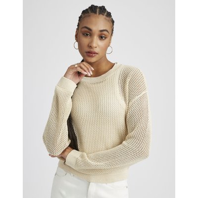 Pull en crochet avec fil pailleté BZB