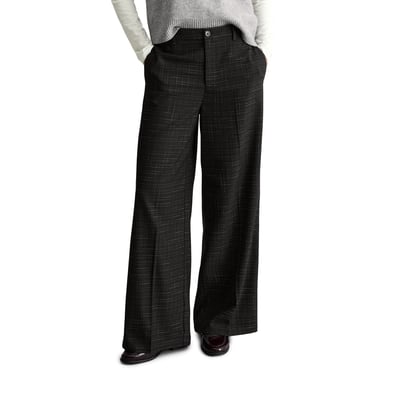 Pantalon sur mesure à carreaux en mélange polyester-viscose MARC O’POLO DENIM