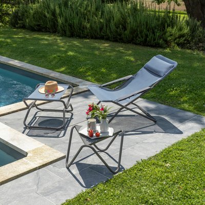 Chaise longue / bain de soleil pliant - TRANSABED LAFUMA MOBILIER
