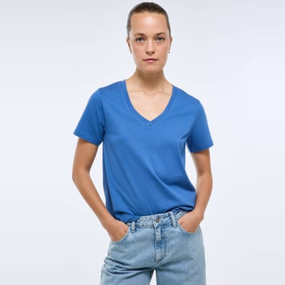 T-shirt manches courtes uni en coton BIO GOTS MONOPRIX