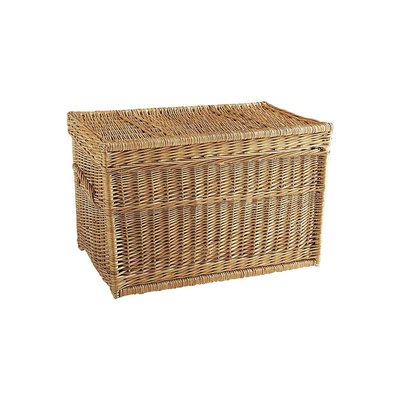 Malle de rangement en osier buff 60 x 40 x 40 cm AUBRY GASPARD