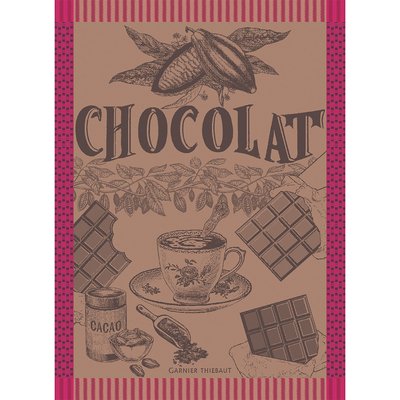 Torchon pur coton Tasse de chocolat GARNIER THIEBAUT