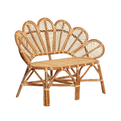 Banquette fleur en rotin  RATTAN MADE IN MEUBLES 
