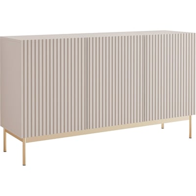 Buffet 3 portes rainurées LINEARIS avec LED RECOLLECTION