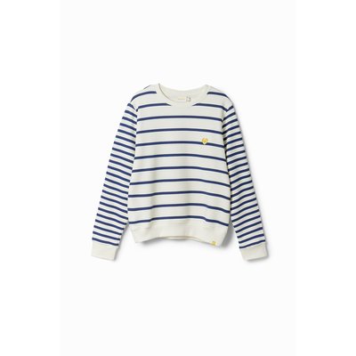 Sweat-shirt rayures imagotype DESIGUAL