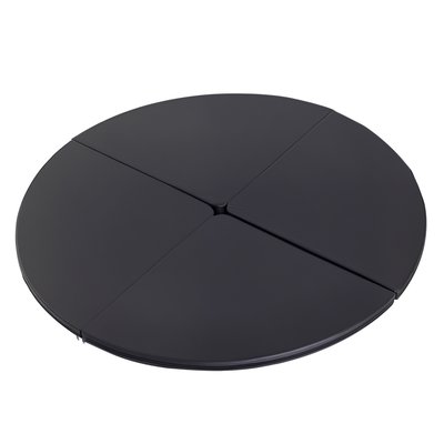 Tapis de pole dance pliable Ø 150 cm épaisseur 5 cm PVC noir HOMCOM