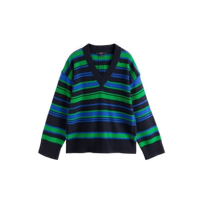 Pull surpiqué décontracté à col v NEXT