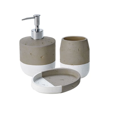 Set salle de bain bicolore 3 pièces céramique SPA GUY LEVASSEUR