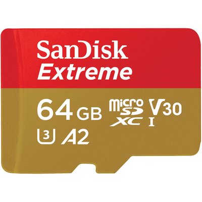 Carte Micro SD 64GO microSD  Extreme SDXC SANDISK