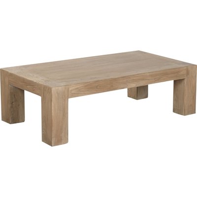 Table basse en bois massif olmo style minimaliste salon épuré RECOLLECTION