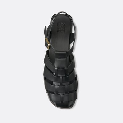 Sandalias cerradas de piel LA REDOUTE COLLECTIONS