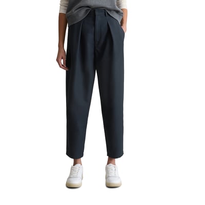 Pantalon de costume en sergé tapered en polyester recyclé avec viscose MARC O’POLO DENIM