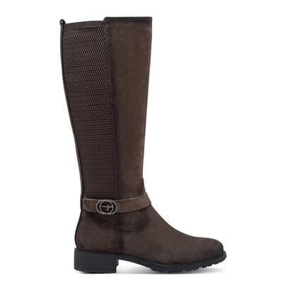 Bottes cavalières élastiquées, en cuir TAMARIS