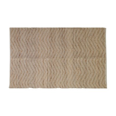 Tapis en jute et coton naturels Zig-zag Naturel - 160 x 230 cm AUBRY GASPARD
