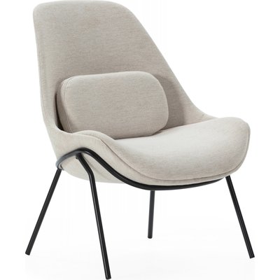 Fauteuil en tissu et métal, confort RECOLLECTION