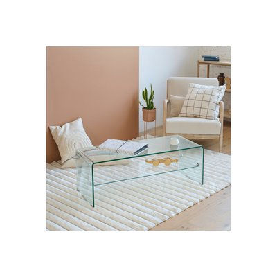 Table basse rectangulaire en verre double plateau L100 - IDORA HELLIN, DEPUIS 1862