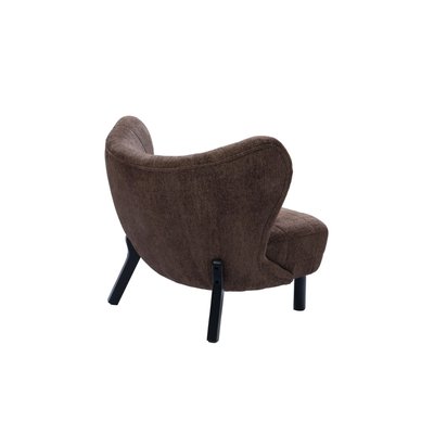 Fauteuil crapaud pieds métal et velours - GASPARD AMADEUS