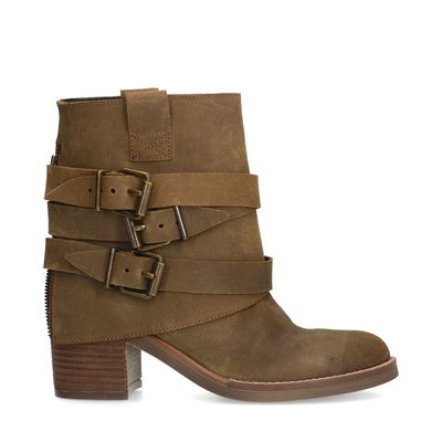 Bottines en daim à boucles SACHA