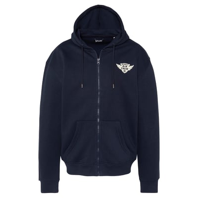 Sweatshirt zippé à capuche army SCHOTT