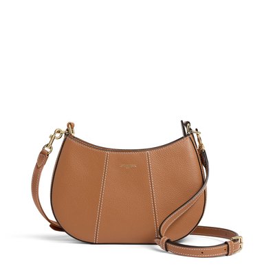 Sac demi-lune petit en cuir grainé JULIETTE LE TANNEUR