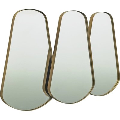 Miroir mural métal doré design contemporain décoratif RECOLLECTION