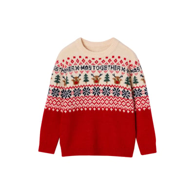 Pull de Noël manches longues Capsule Famille VERTBAUDET