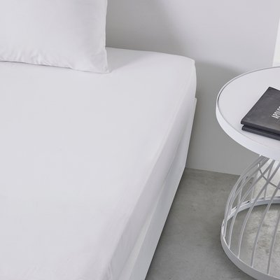 Drap housse grand bonnet 2 personnes uni coton PRESTIGE TODAY