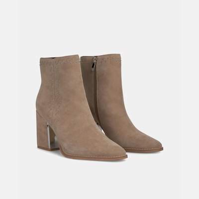 Bottines en cuir à talon bloc ALMA EN PENA