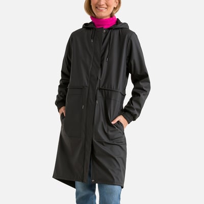 Coupe-vent à capuche mi-long STRING W PARKA RAINS