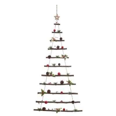 Sapin mural LED avec sujets 120 cm FEERIC LIGHTS & CHRISTMAS
