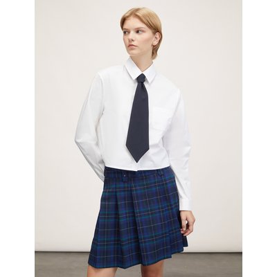 Chemise courte en popeline de coton avec cravate en 76% polyester, 18% viscose, 6% élasthanne. MOTIVI
