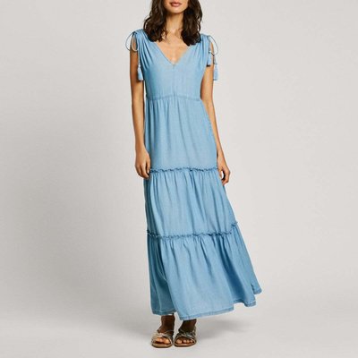 Robe Longue À Col V PEPE JEANS