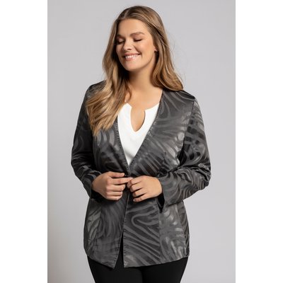 Blazer, jacquard motif zèbre, bouton ULLA POPKEN