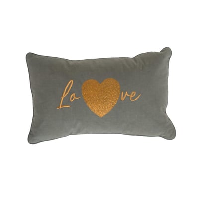 Coussin Love cœur 30x50 cm AMADEUS