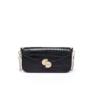 Pochette de Soirée Camille Croco - Noir DRAEGER PARIS