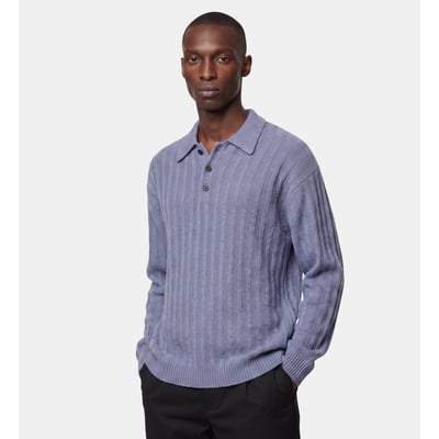 Pull polo droit tolorib maille mousse fantaisie GALERIES LAFAYETTE