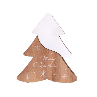 Décoration de Noël Tree Wooden Natural HEART OF THE HOME