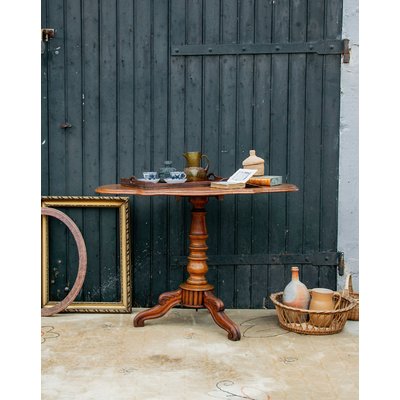 Guéridon en bois Alfred N°114 - Bon état DEBONGOUT