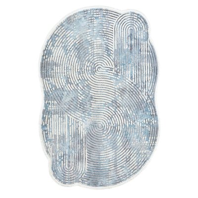 Tapis tissé à la machine en polyester THEKO