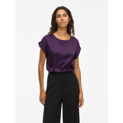 T-shirt satiné, col rond VILA