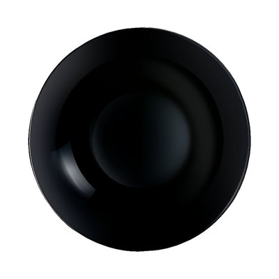 Assiette creuse noire 20cm Diwali - Luminarc - Verre opale extra résistant LUMINARC