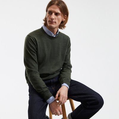 Pull laine mérinos Signature, BASTIEN LA REDOUTE COLLECTIONS