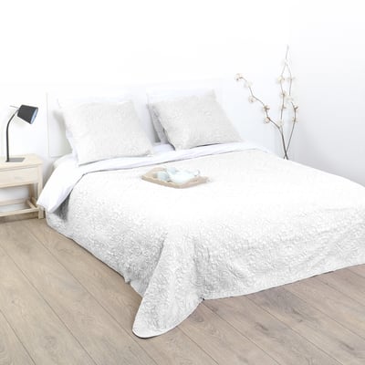 ATMOSPHERA Dessus de lit 240x260 Kalia lin 2 taies pas cher ATMOSPHERA Dessus de lit 240x260 Kalia lin 2 taies pas cher
