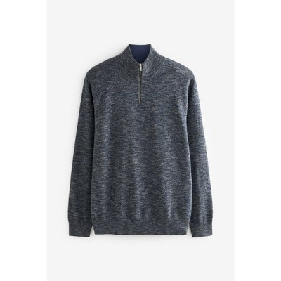 Pull chiné à col zippé NEXT