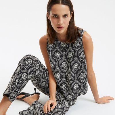 Top senza maniche ricamato LA REDOUTE COLLECTIONS